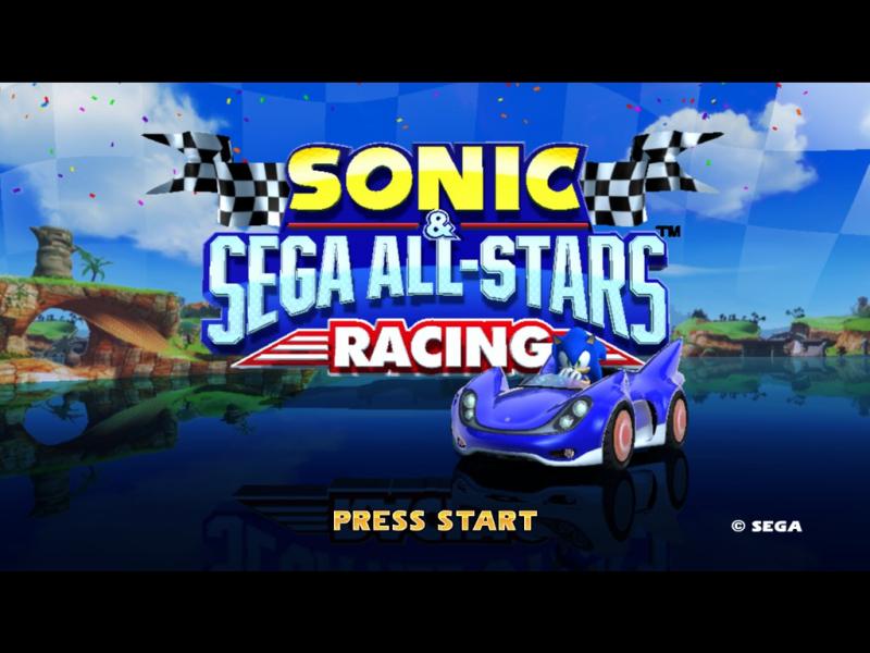 Sonic and SEGA All Stars Racing Title Screen